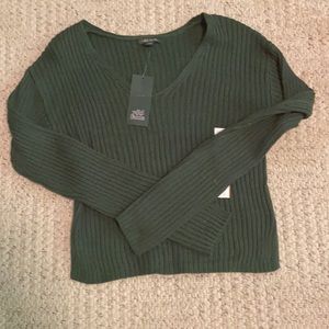 wild fable Green V Neck Sweater (xs)